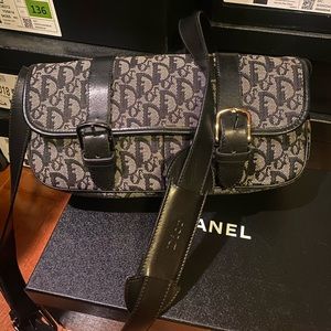 Christian Dior Vintage Signature Monogram Cross Body bag 100% authentic